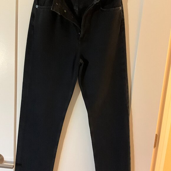 90's Pinch Black Waist High Rise Straight leg - Picture 3 of 12
